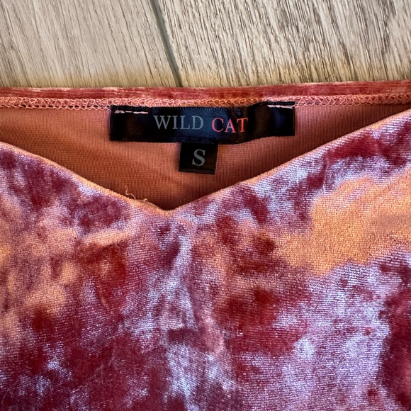 Pink velvet princess crop top - Picture 2 of 2